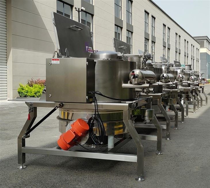 Dust-Free Bag Dump Screener